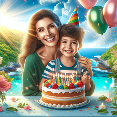 海绿意盎然海角陪妈妈过生日